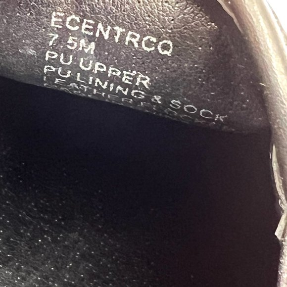 Steve Madden Size 7.5 Ecentrcq Black Faux Vegan Quilted Leather Sneakers Shoes - Picture 13 of 14